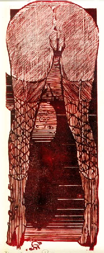 Grypa (ka�dy j� mia�) 2000r. – grafika, linoryt